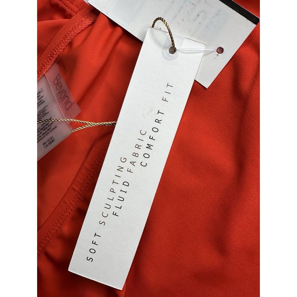 NWT Beyond Control Women's Tummy Control High Waist Orange Bikini‎ Size 16 - Picture 9 of 10